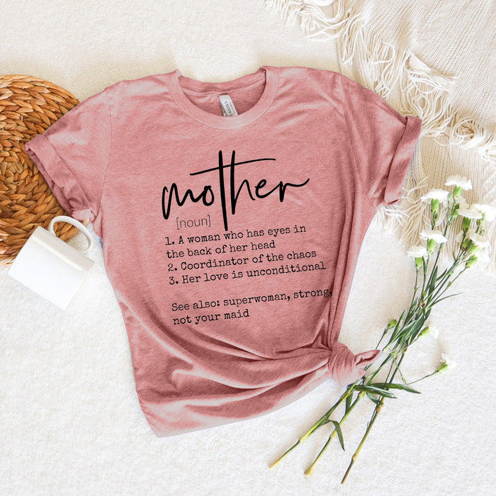 Chemise dictionnaire mère T-shirt 100% coton de haute qualité