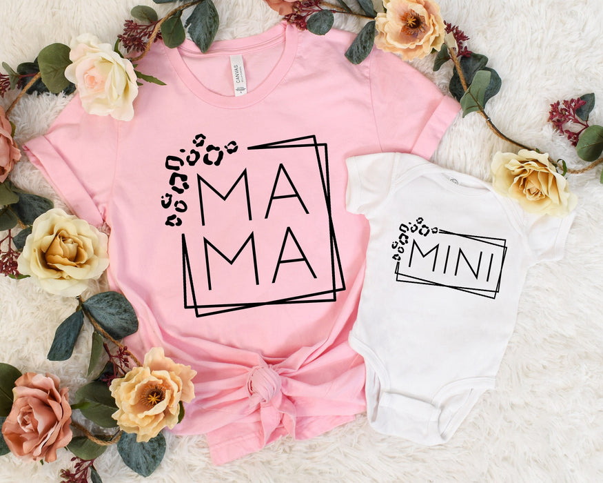 Mama Mini Frame shirt 100% Cotton T-shirt High Quality