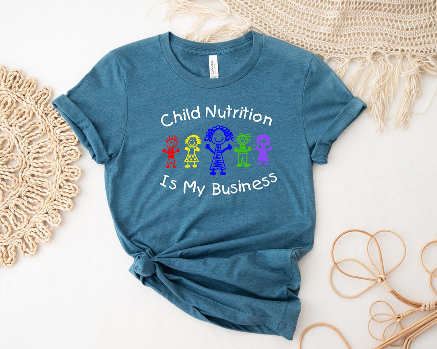 La Nutrition des enfants est ma chemise d'affaires T-shirt 100% coton de haute qualité