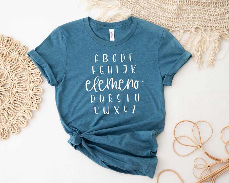 Chemise Alphabet Elemeno 100% coton T-shirt de haute qualité