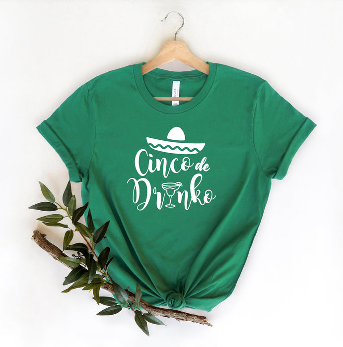 Cinco De Drinko shirt 100% Cotton T-shirt High Quality