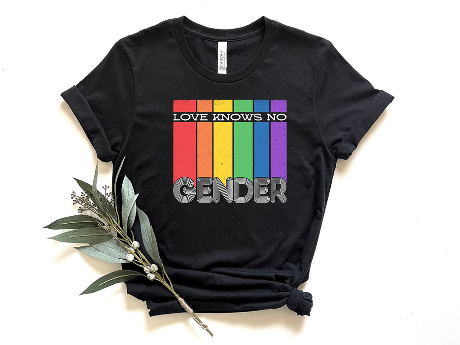El amor no conoce ninguna camisa de género, camisa del orgullo, camisa de la bandera del orgullo, camisa LGBTQ, camisa lesbiana, camisa bisexual, camisa gay, camisa de mamá orgullosa, regalo del orgullo