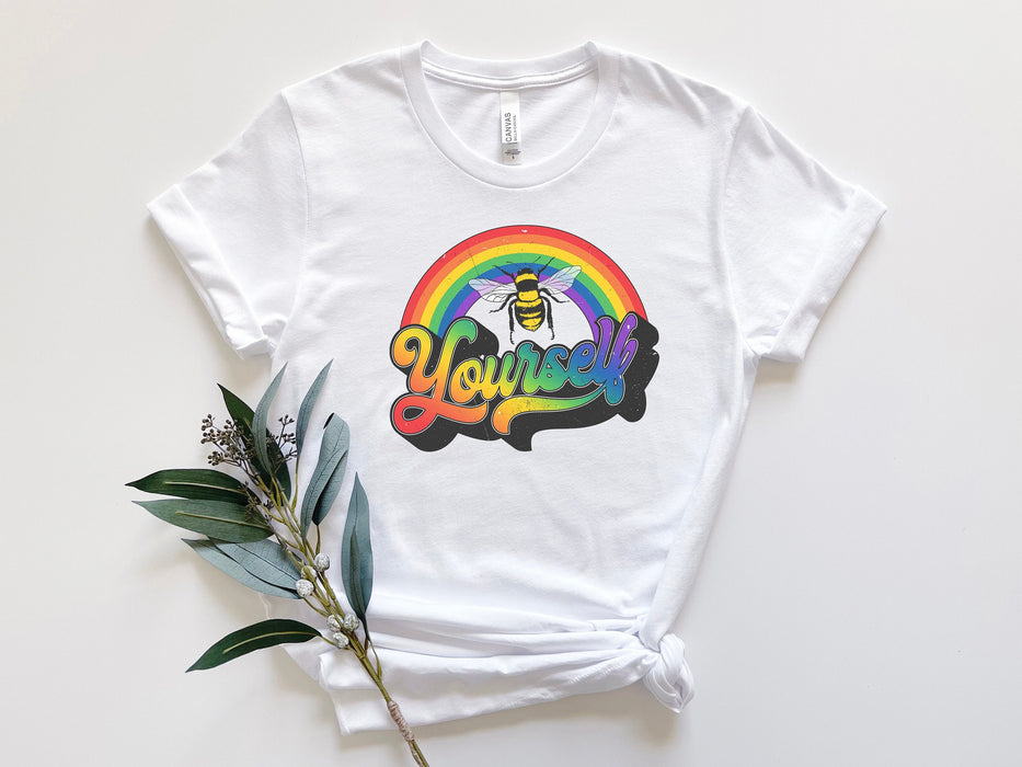Camisa Bee Yourself, camisa LGBTQ, camisa del orgullo, camisa gay, camisa lesbiana, camisa bisexual, camisa arco iris del orgullo, camisa del orgullo LGBTQ, regalo del orgullo 
