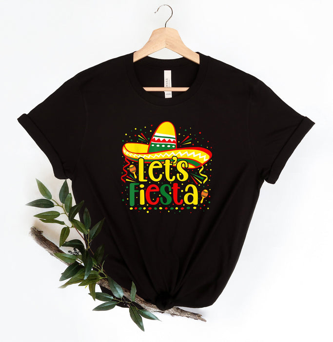 Camisa Let's Fiesta, Camisa Mexicana, Camisa Sombrero Sombrero, Camisa Cinco De Mayo, Camisa Fiesta Fiesta, Camisa Fiesta Mexicana, Camisa Fiesta Hispana