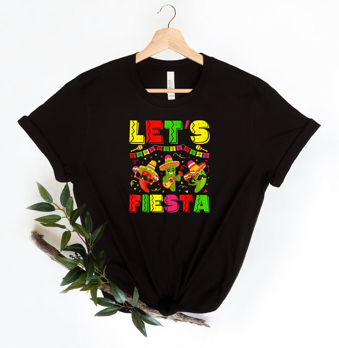 Chemise Let's Fiesta T-shirt 100% coton de haute qualité