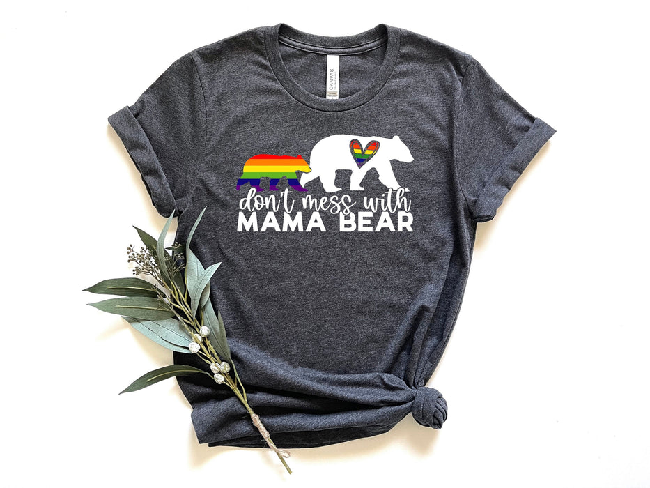 No te metas con la camisa de mamá oso, camisa de amor del orgullo, camisa de mamá del orgullo, camisa del orgullo, camisa LGBTQ, camisa lesbiana, camisa gay, regalo del orgullo 