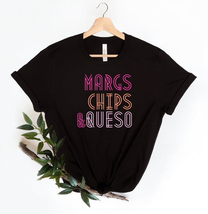 Margs Chips et Queso chemise 100% coton T-shirt de haute qualité