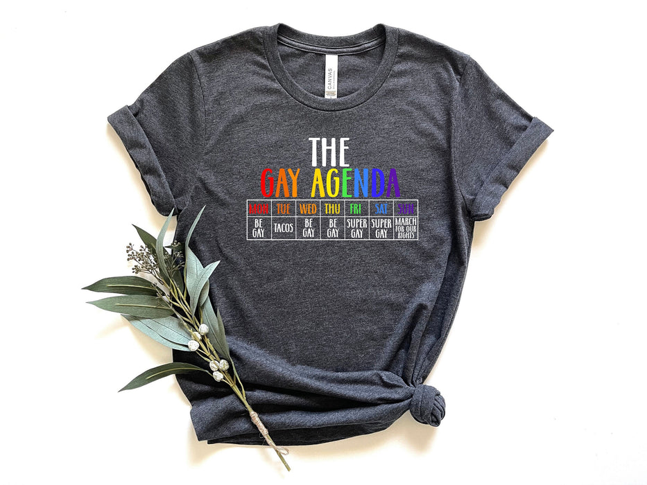 La chemise Gay Agenda 100% coton T-shirt de haute qualité