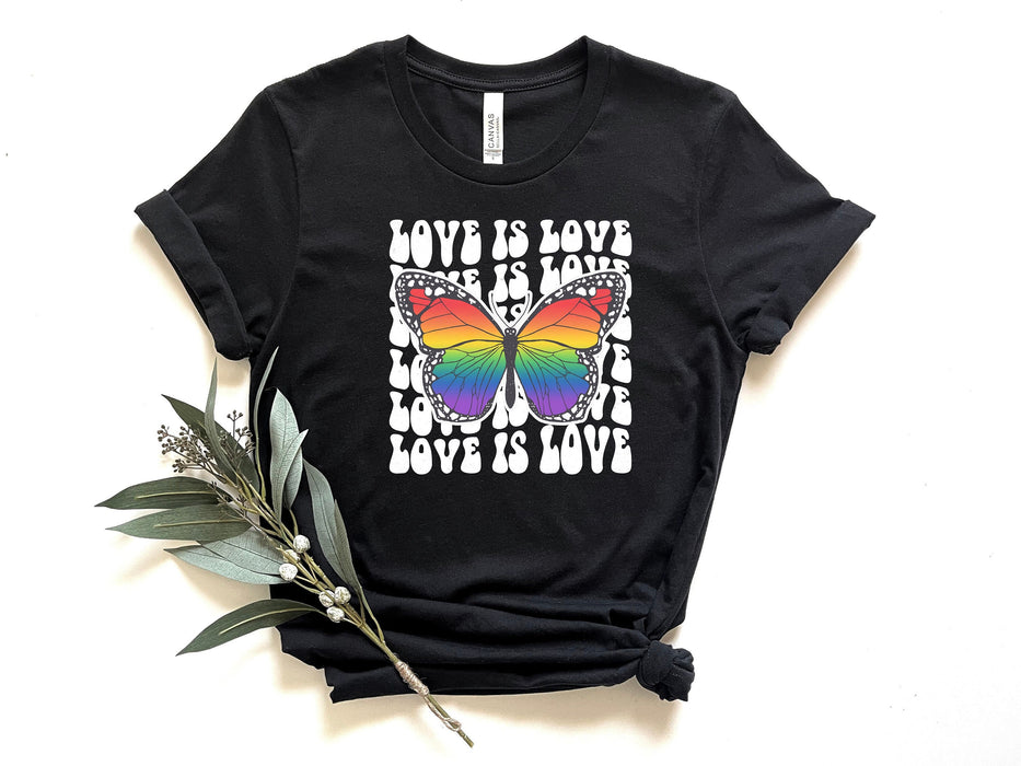 Camisa Love Is Love, Camisa de mariposa del orgullo, Camisa del orgullo, Camisa LGBTQ, Camisa lesbiana, Camisa de mariposa, Camisa gay, Camisa de mamá orgullosa, Regalo del orgullo