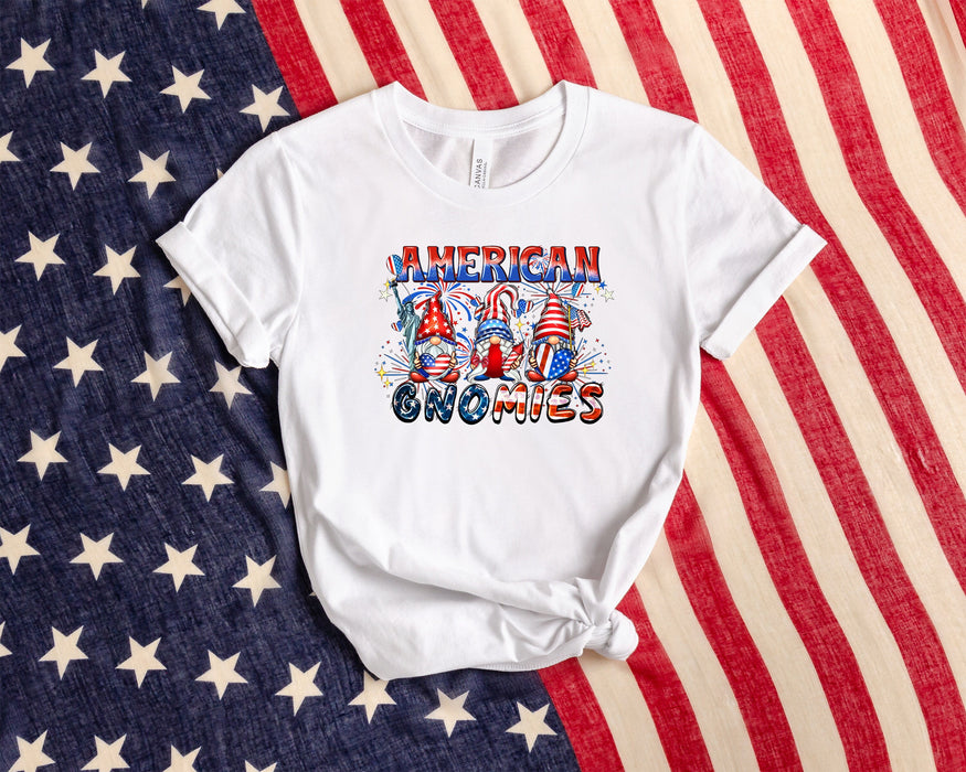 Camisa de Gnomies Americanos, Camisa de Gnomos del 4 de Julio, Camisa de Bandera de EE.UU., Camisa Patriótica, Camisa Americana, Camisa del 4 de Julio, Camisa del Día de la Independencia 