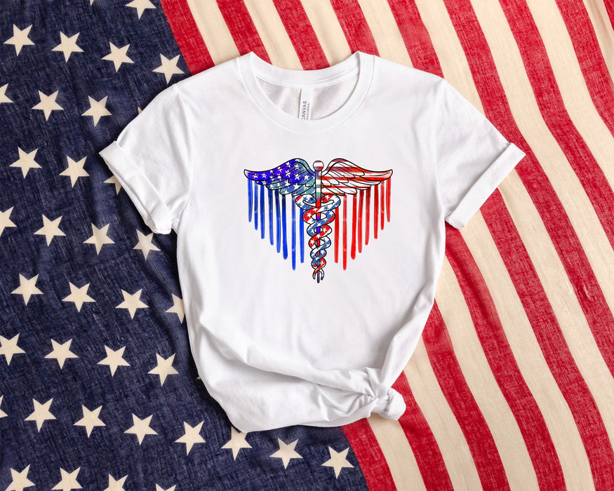 Camisa de enfermera de América, camisa de América, camisa de enfermera del 4 de julio, camisa de enfermera patriótica, camisa americana, camisa del 4 de julio, camisa del Día de la Independencia 