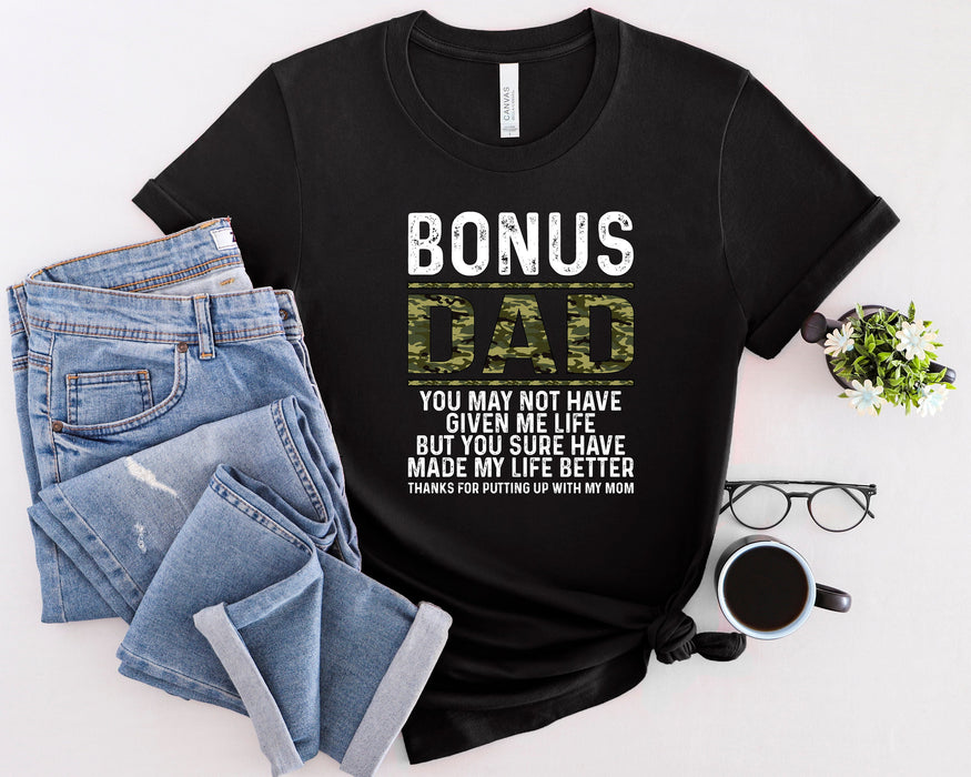 Bonus Dad shirt 100% Cotton T-shirt High Quality