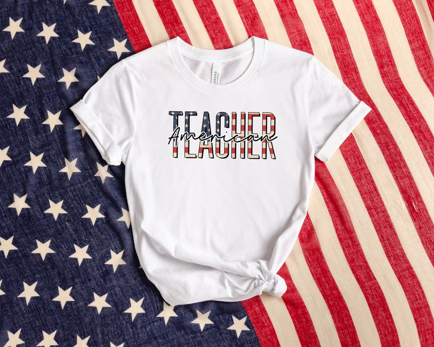 Chemise de professeur américain, T-shirt 100% coton de haute qualité 