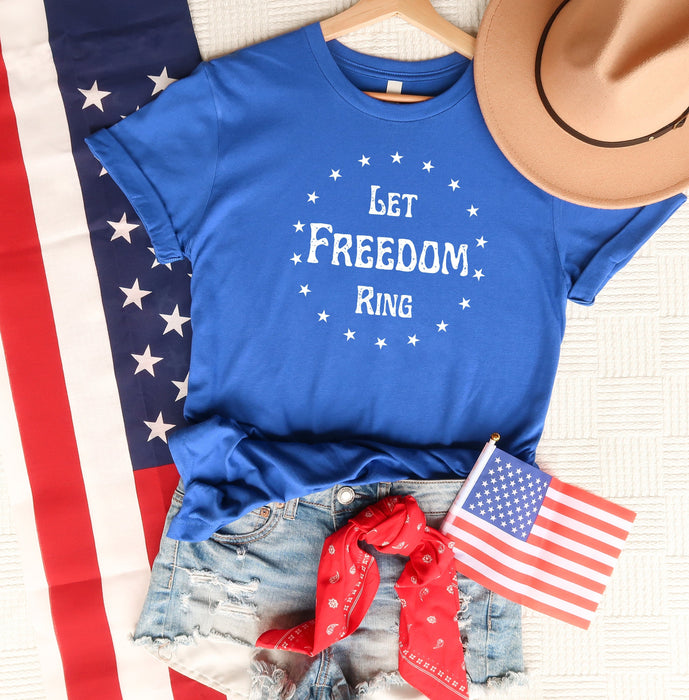 Let Freedom Ring chemise 100% coton T-shirt de haute qualité