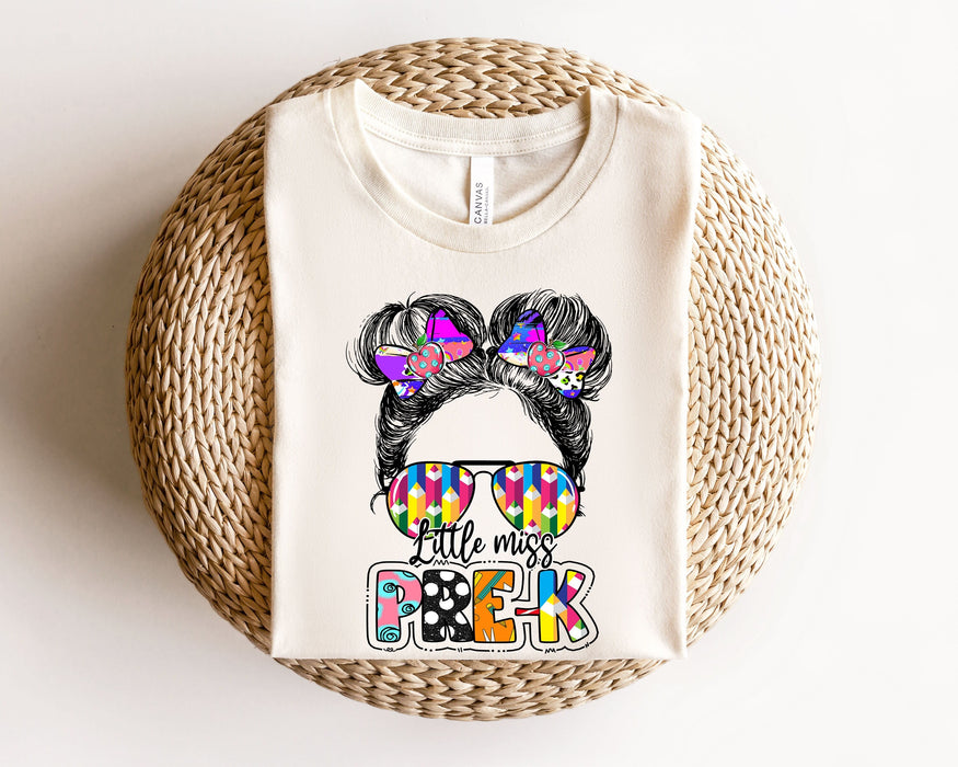 Chemise Little Miss Pre-k 100% coton T-shirt de haute qualité