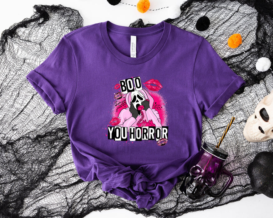 Camisa de terror Boo You, sudadera de Halloween, camisa de película de terror, camisa de grito, camisa de Halloween, camisa de temporada espeluznante, camisa de película espeluznante 