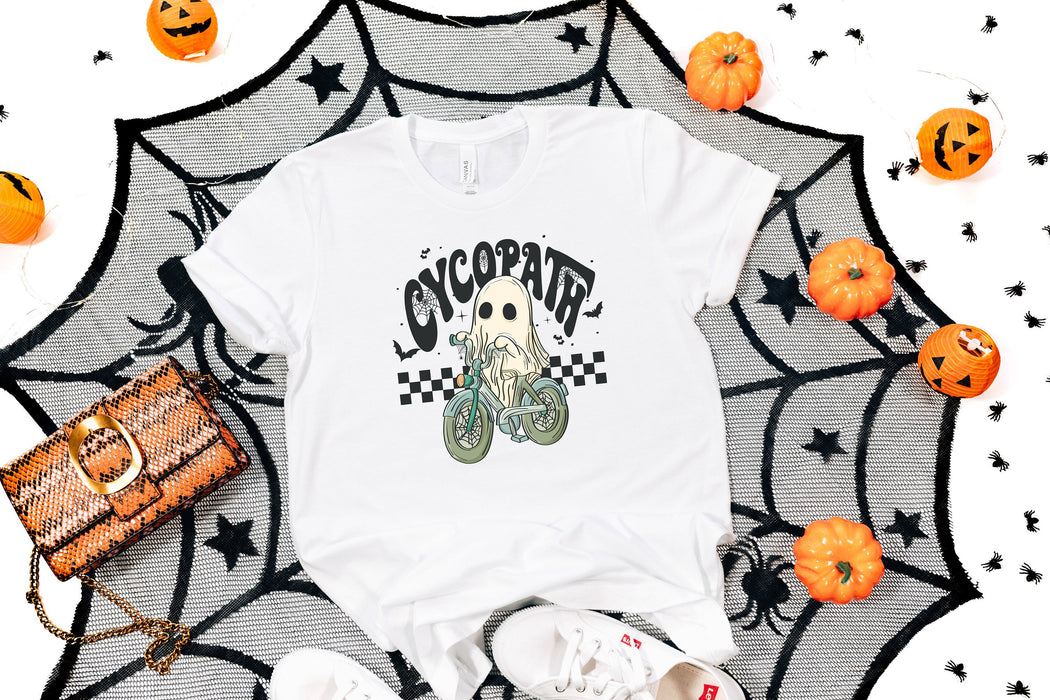 Sudadera Cycopath, sudadera fantasma de Halloween, sudadera de Halloween, camisa espeluznante de Halloween, linda camisa de bicicleta fantasma, regalo de Halloween 