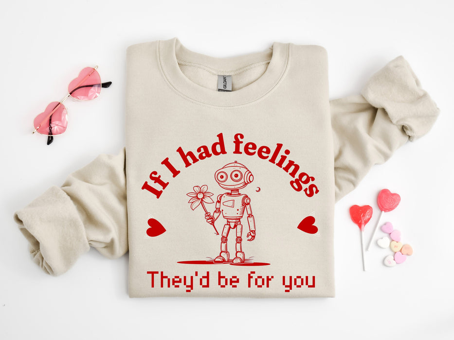 Si tuviera sentimientos, serían para ti camisa, sudadera del día de San Valentín, camiseta de San Valentín esqueleto, camisa divertida del día de San Valentín, San Valentín sarcástico