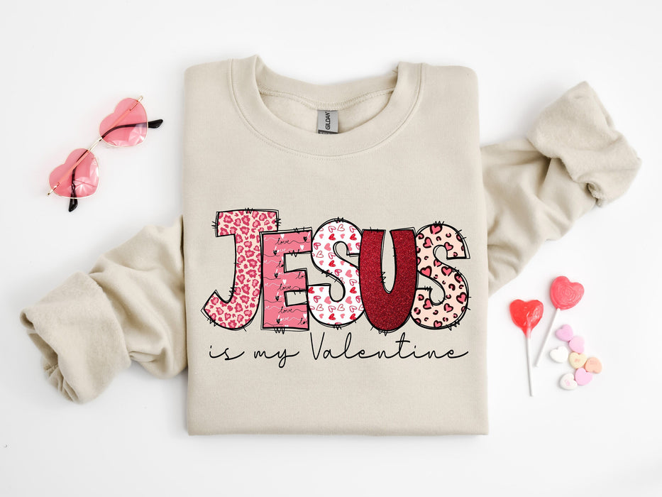 Camisa del Día de San Valentín de Jesús, Jesús es mi San Valentín, sudadera de amor cristiano, camisa para mujer, regalo para novia, regalo de San Valentín religioso
