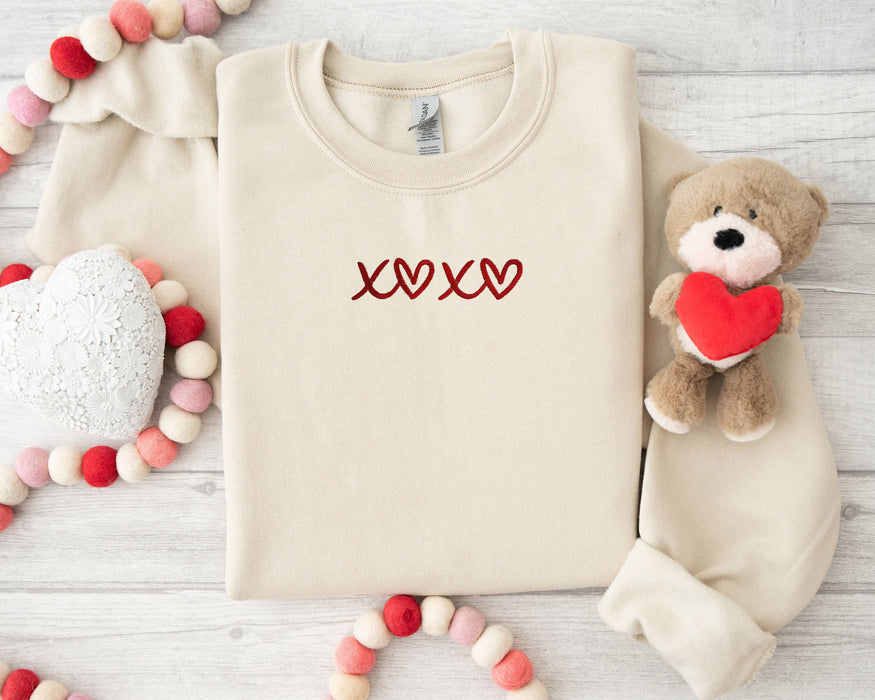 T-shirt 100% coton brodé Saint Valentin de haute qualité