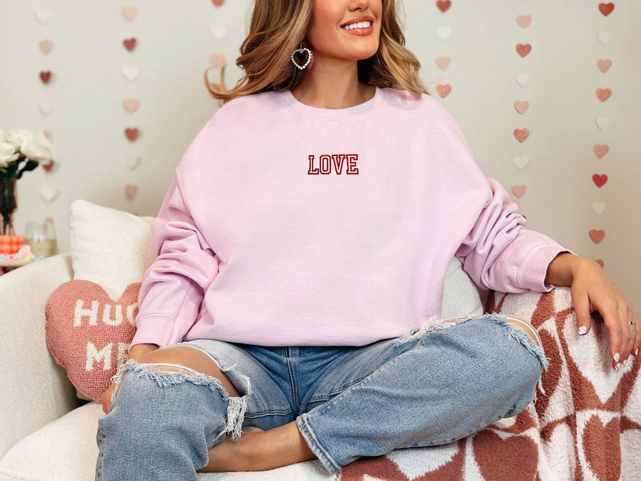 Love Embroidered 100% Cotton T-shirt High Quality