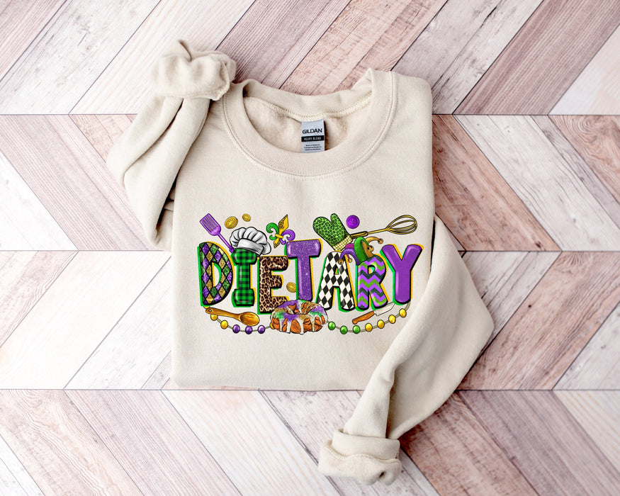 Mardi Gras Dietary 100% Cotton T-shirt High Quality